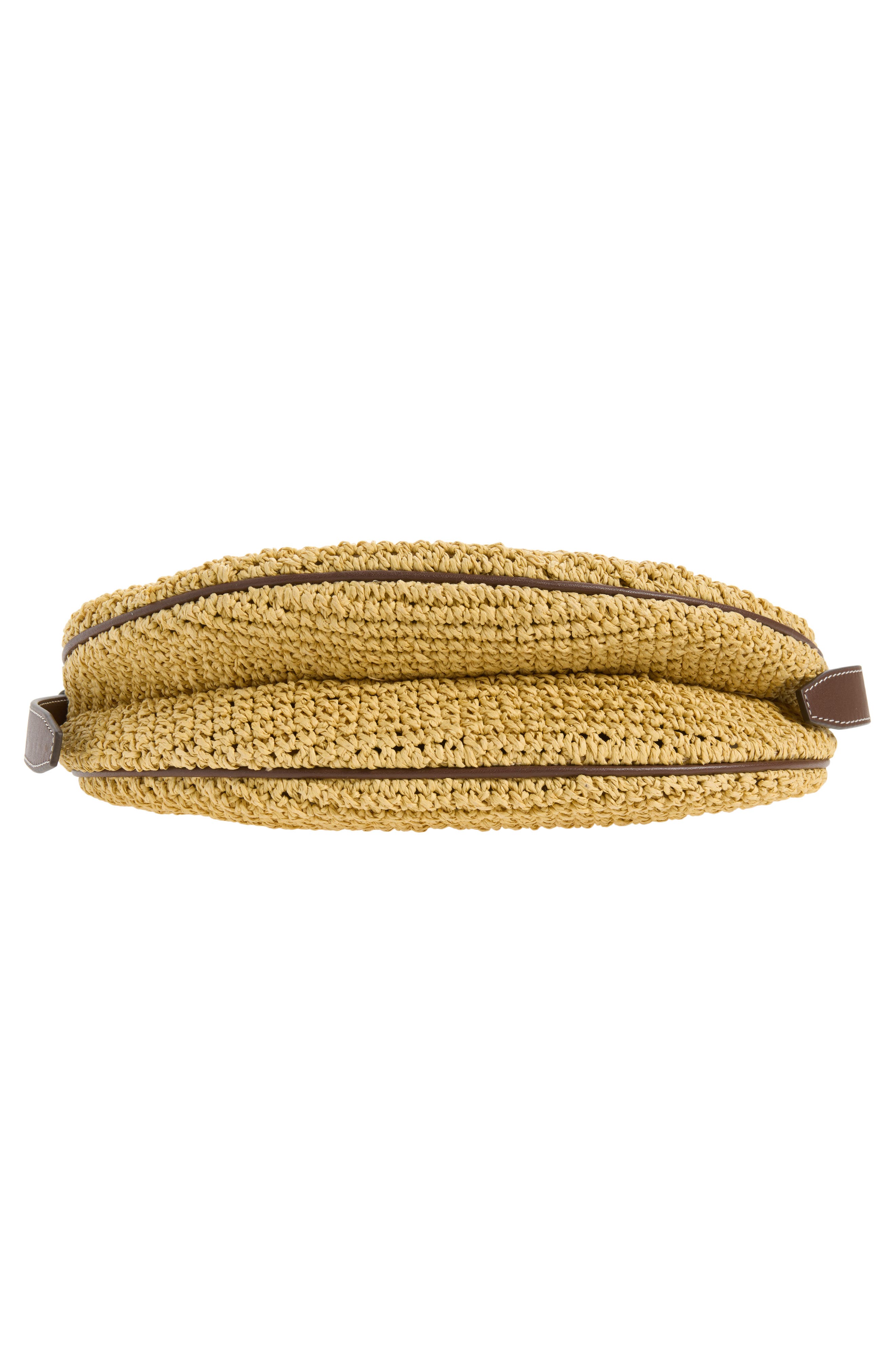 Romy Straw Half Moon Bag, Alternate, color, NATURAL