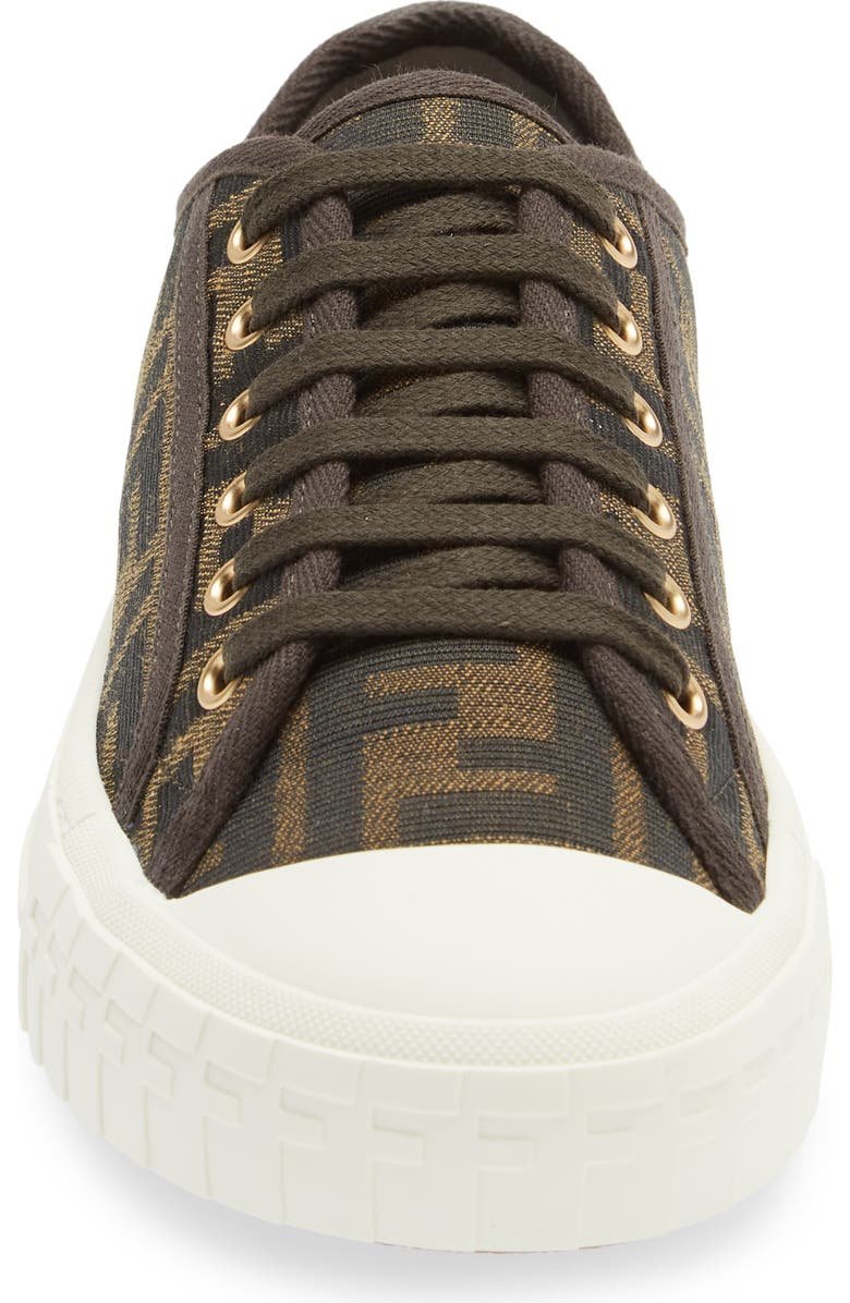 Fendi FF Domino Sneaker, Alternate, color, Tobacco Nero