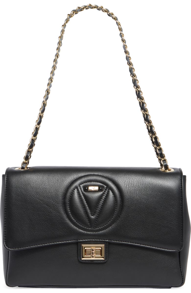 VALENTINO BY MARIO VALENTINO Posh Signature Shoulder Bag, Main, color, Black
