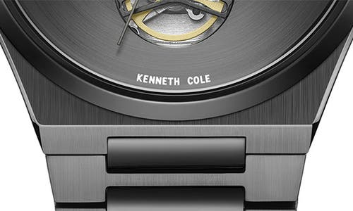 Kenneth Cole New York Automatic Bracelet Watch, 43.5mm In Black