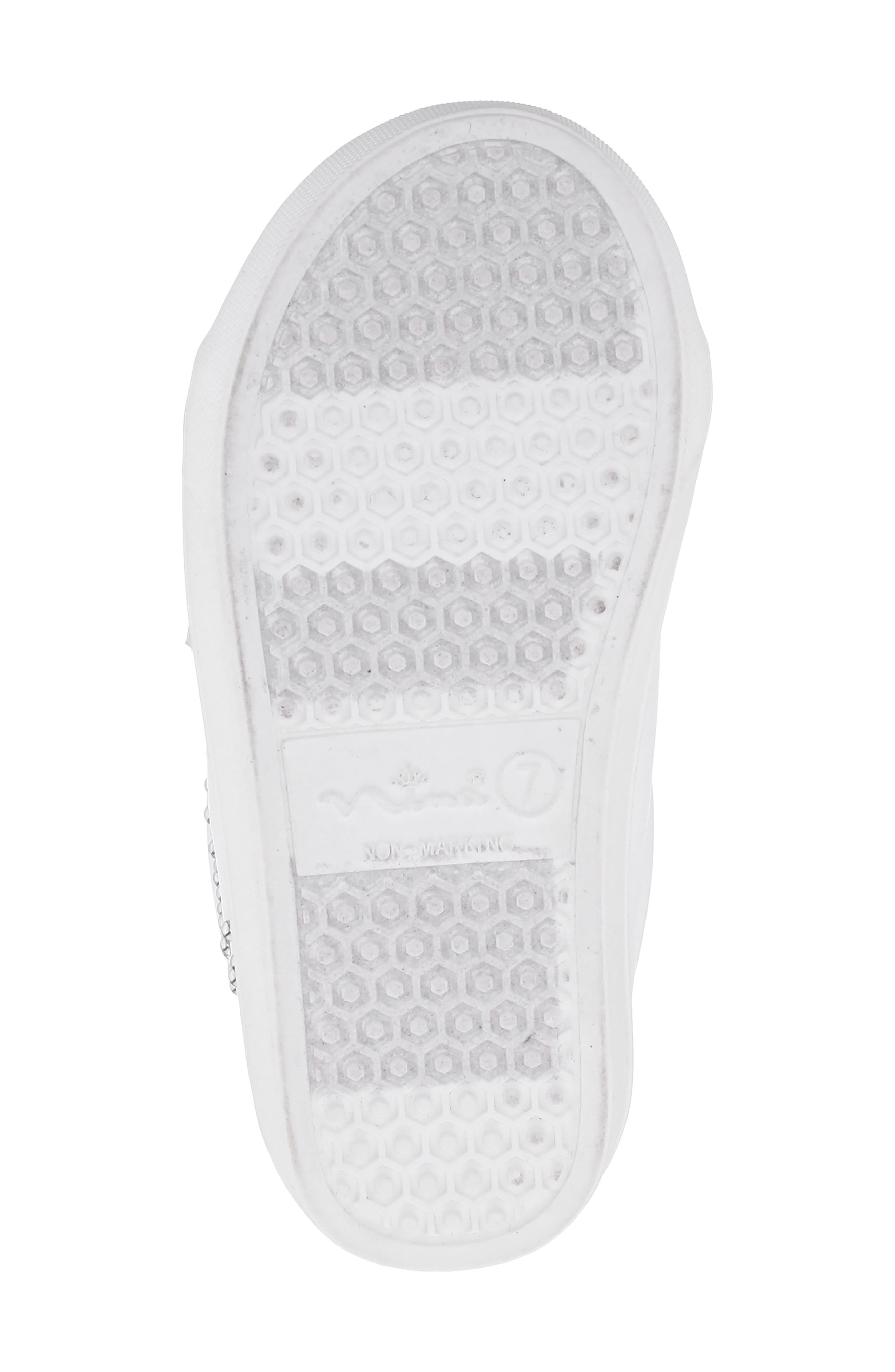 Nina Kids' Zicky Low Top Sneaker, Alternate, color, White Smooth