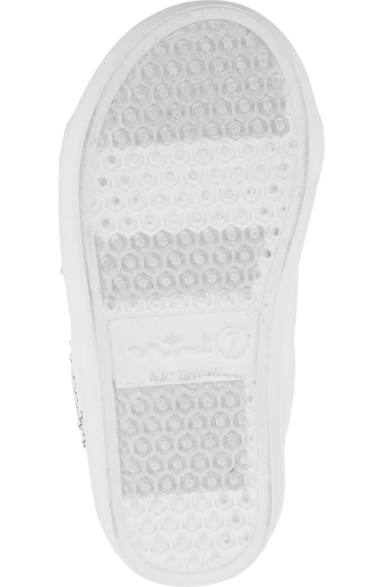 Nina Kids' Zicky Low Top Sneaker, Alternate, color, White Smooth