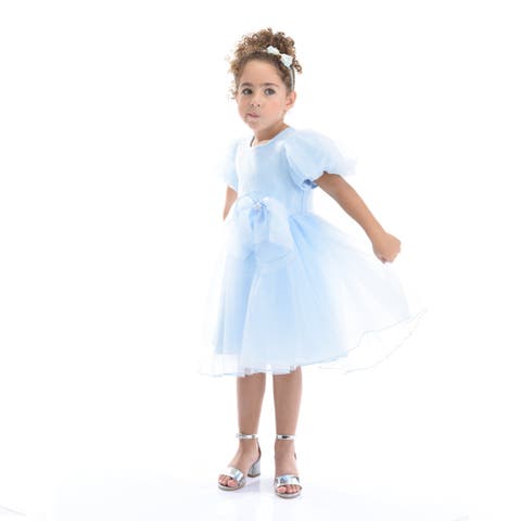 Bow Organza Dress (Toddler, Little Kid & Big Kid)