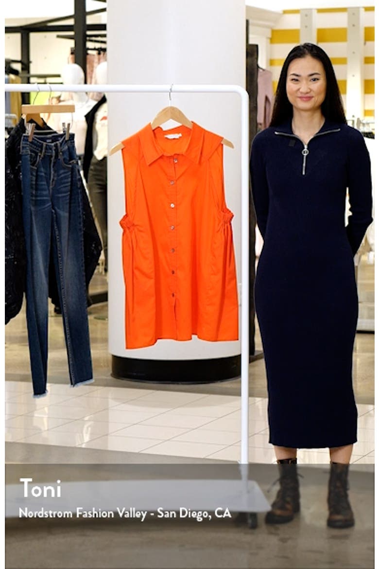Ziva Sleeveless Button-Up Shirt video