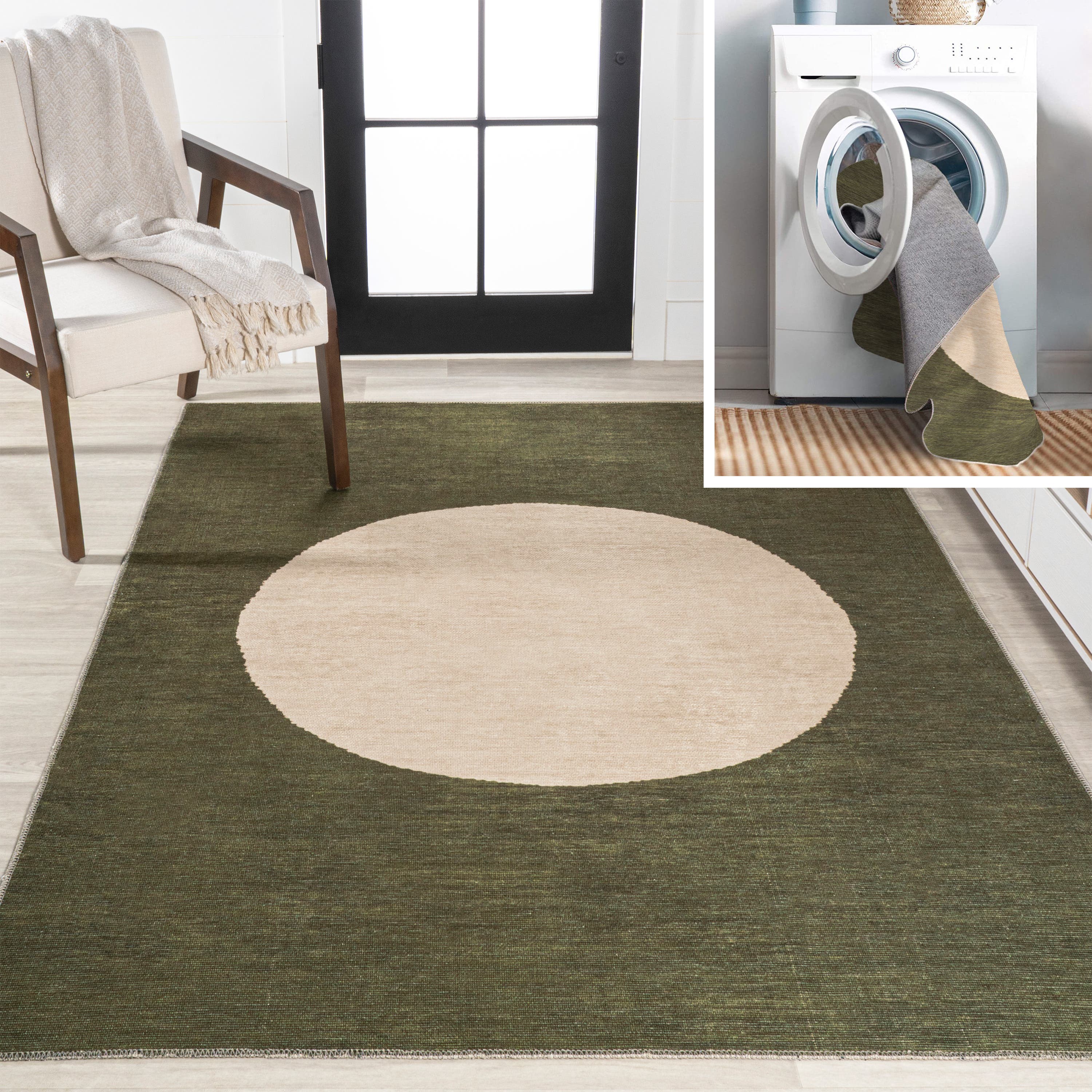 selected Green/Cream