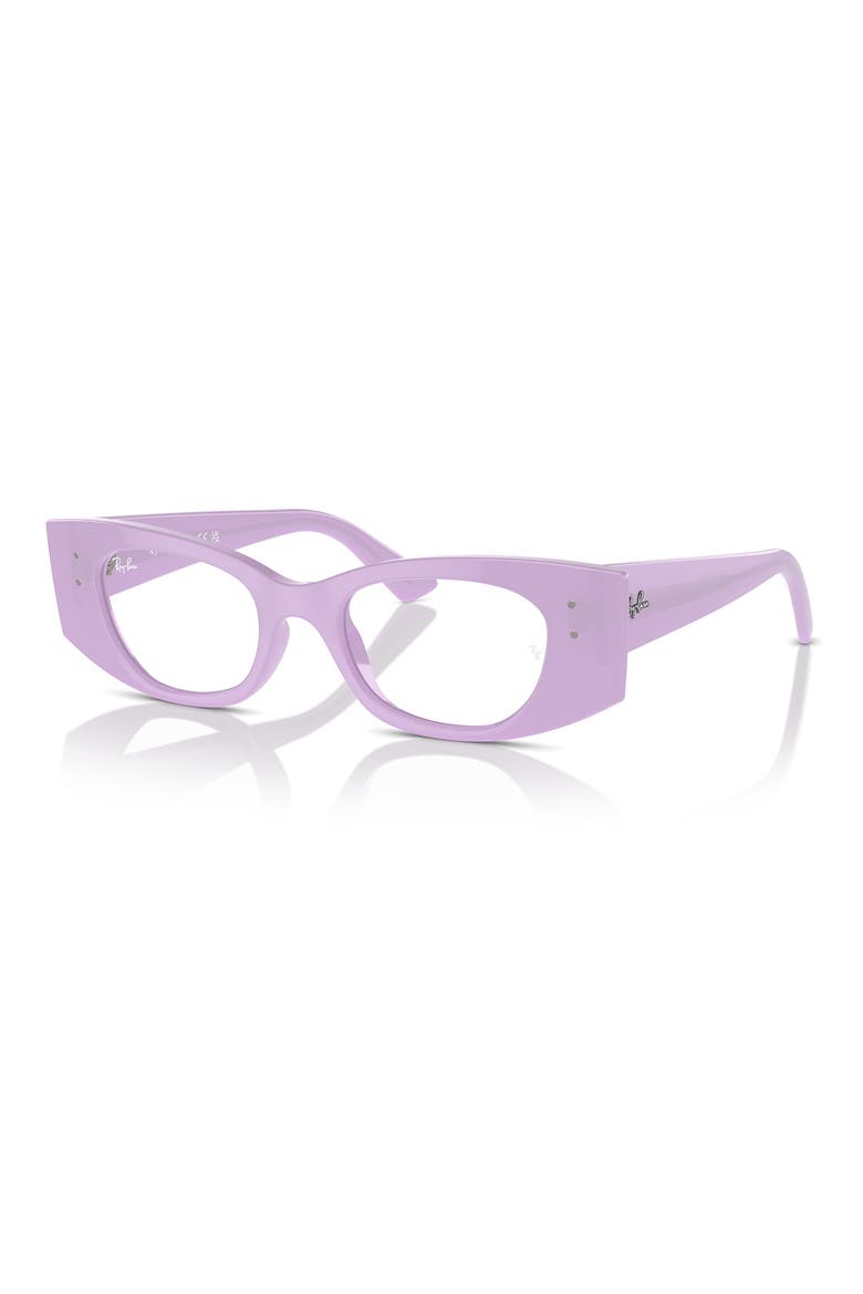 RX7327 52mm Irregular Optical Glasses, Alternate, color, LILAC