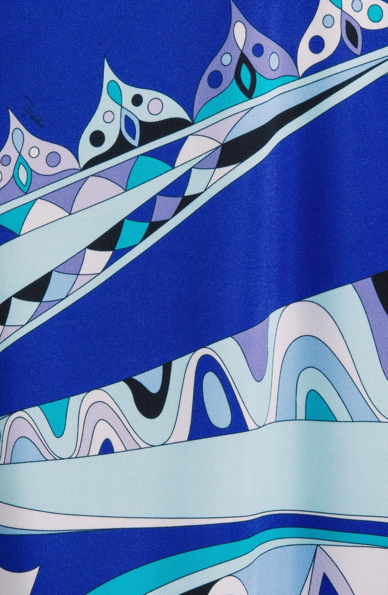 Emilio Pucci Deep V-Neck Jersey Dress, Alternate, color,