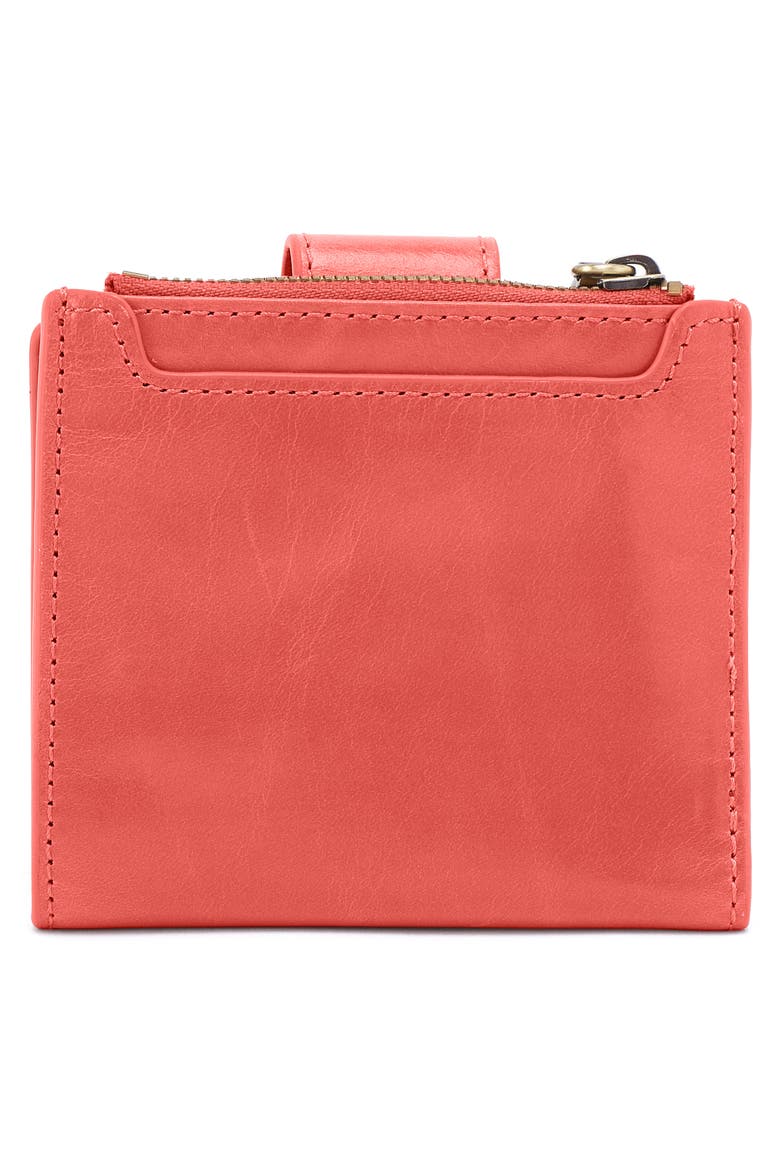 Dunn Leather Compact Wallet, Alternate, color, PINK MIRAGE