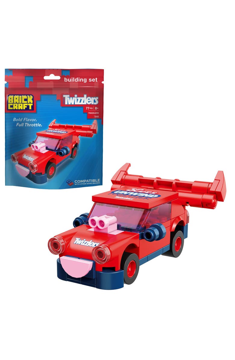 Brickcraft Hershey's TWIZZLERS Racer Building Set, Main, color, Red