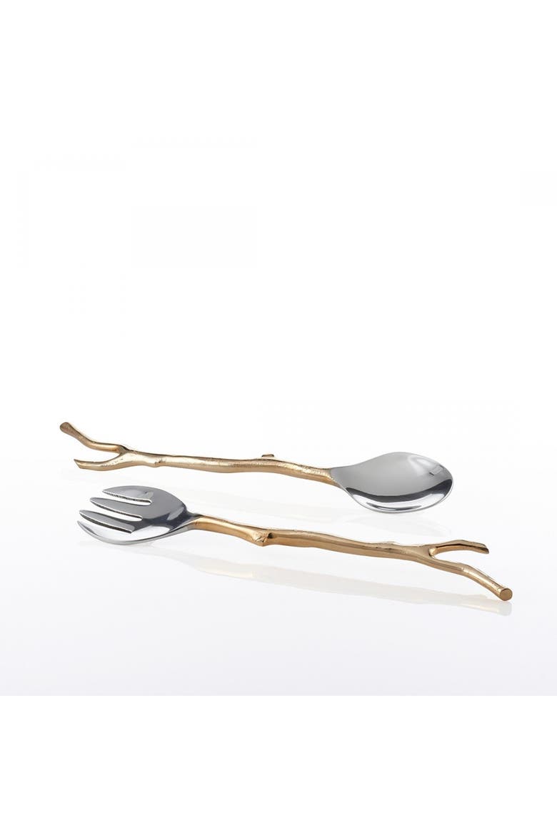 Manzanita Serving Set, Main, color, Gold