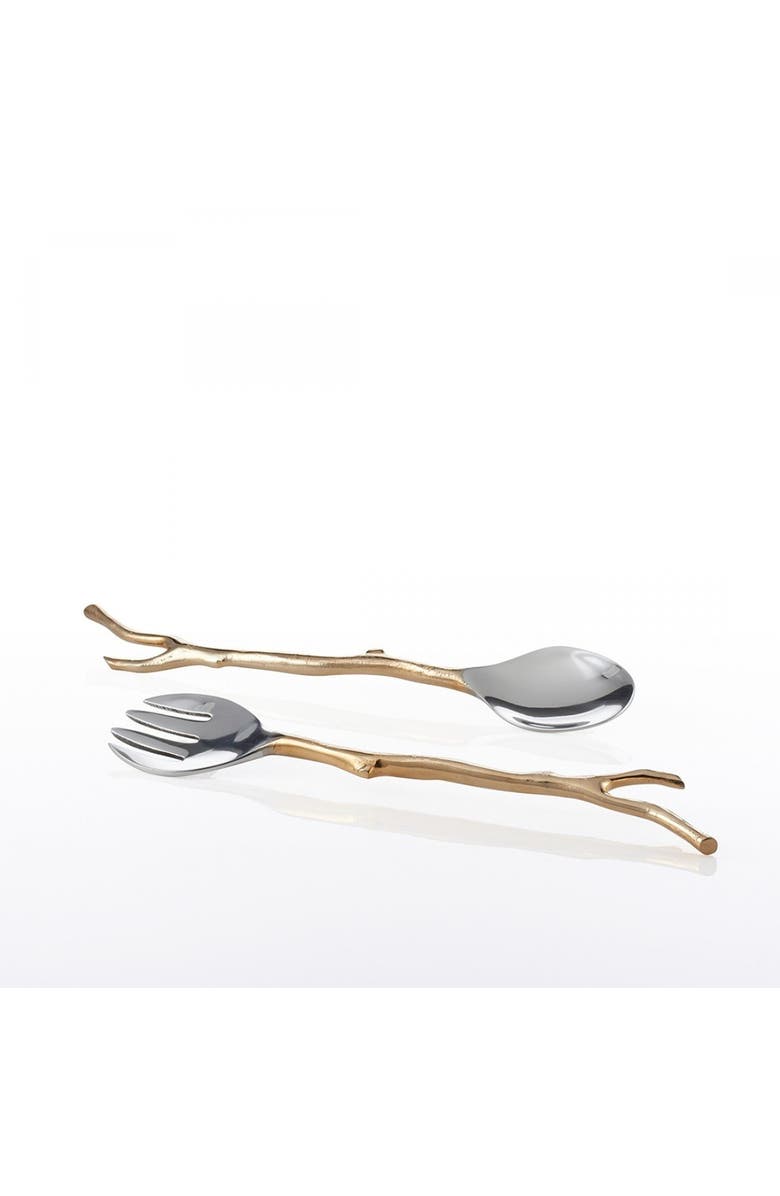 Lunares Manzanita Serving Set, Main, color, Gold