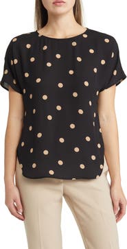 Anne Klein Polka Dot Blouse