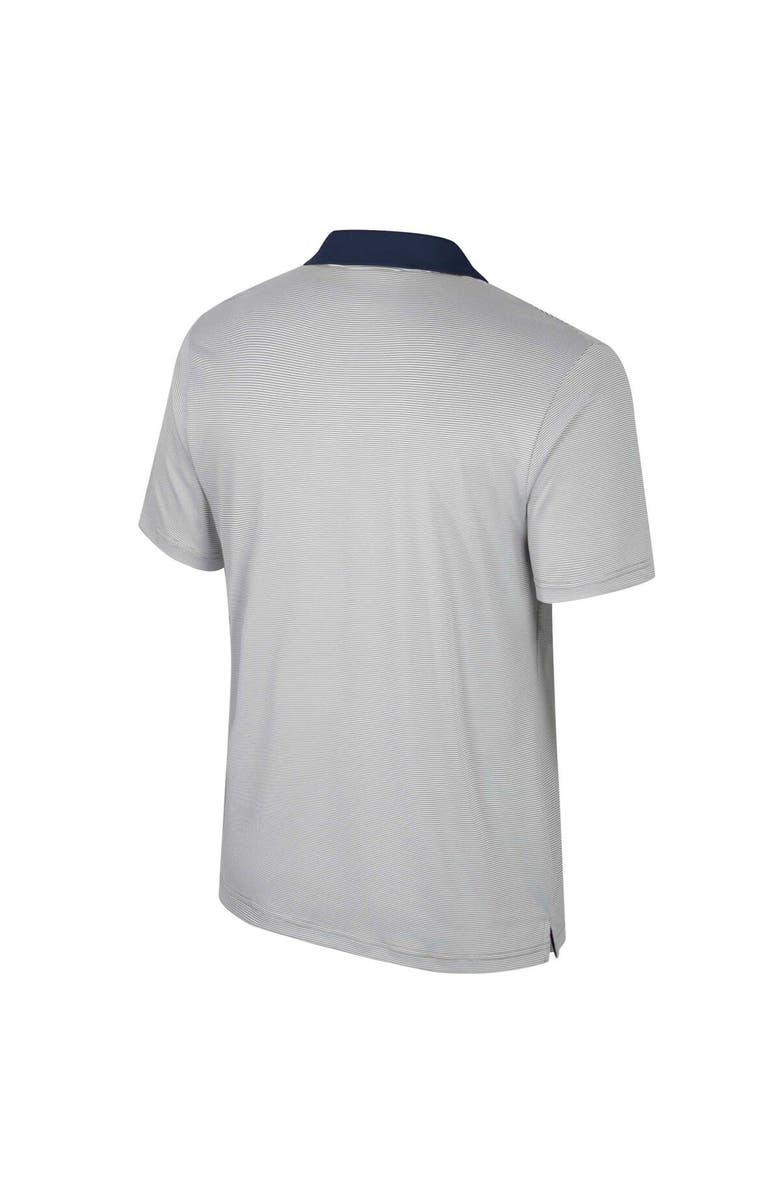 COLOSSEUM Men's Colosseum Gray Penn State Nittany Lions Big & Tall Tuck Striped Polo, Alternate, color, Gray