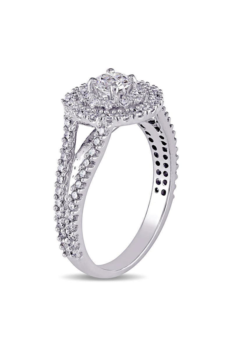 Julianna B. Diamond Double Halo Ring 14k, Alternate, color, 14K White Gold