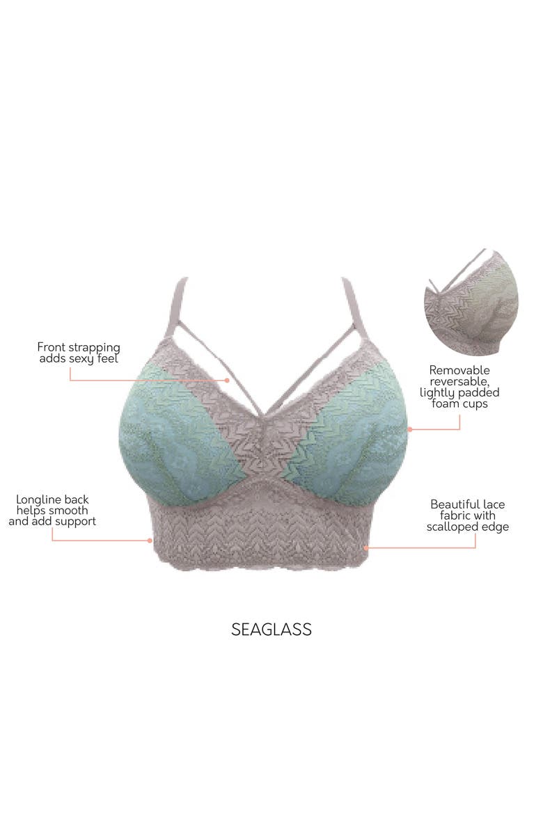 Parfait Mia Lace Wire-Free Lace Bralette, Alternate, color, Sandstone