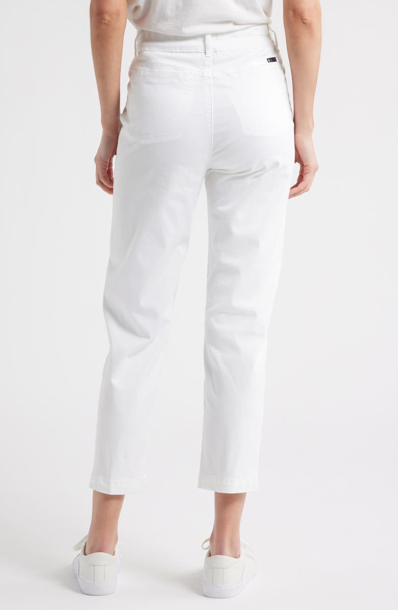 Hue Stretch Twill Utility Pants, Alternate, color, White