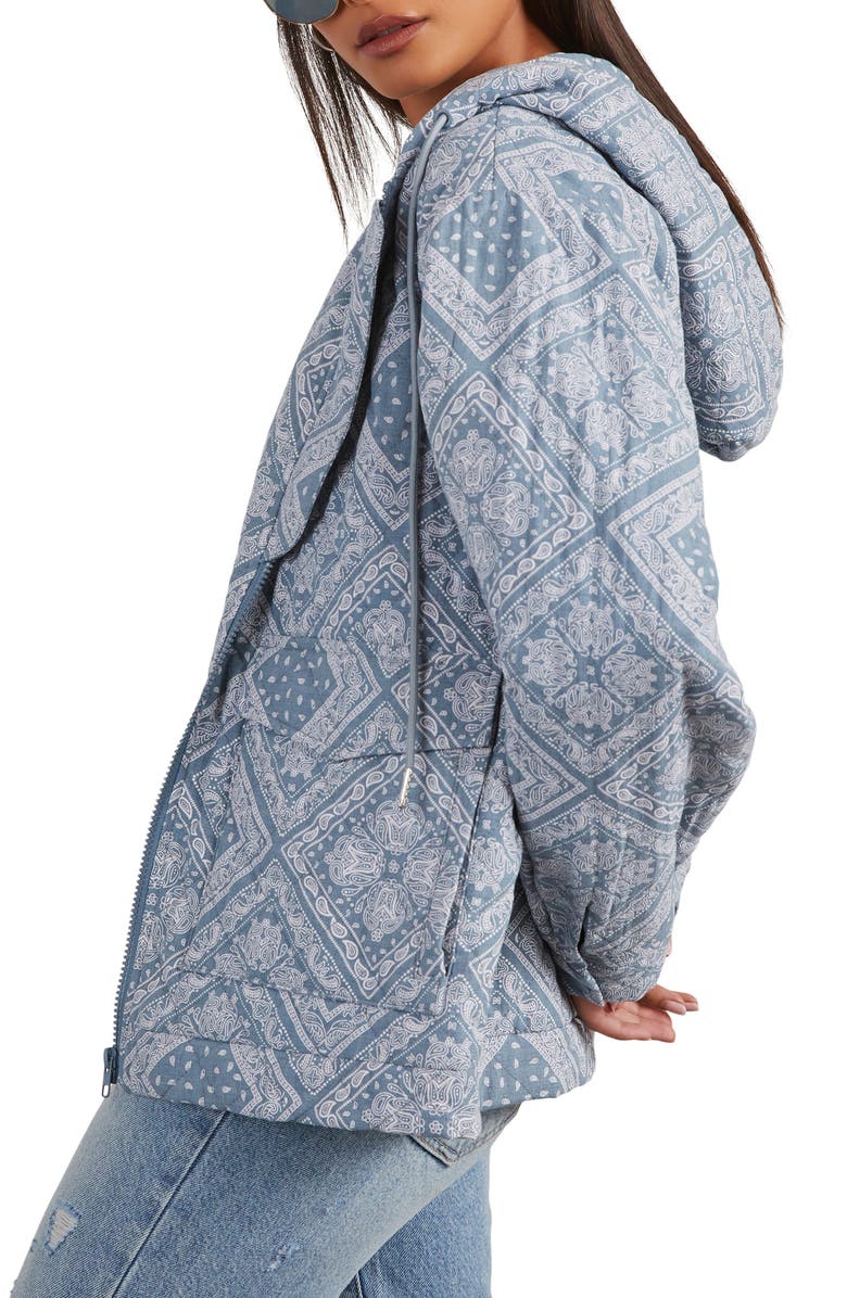 VICI Collection Catie Paisley Quilted Hooded Jacket, Alternate, color,