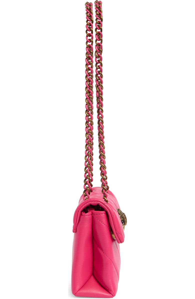 Kurt Geiger London Mini Kensington Quilted Convertible Shoulder Bag, Alternate, color, Pink Comb