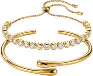 ARGENTO VIVO Bezel Tennis Bracelet Set