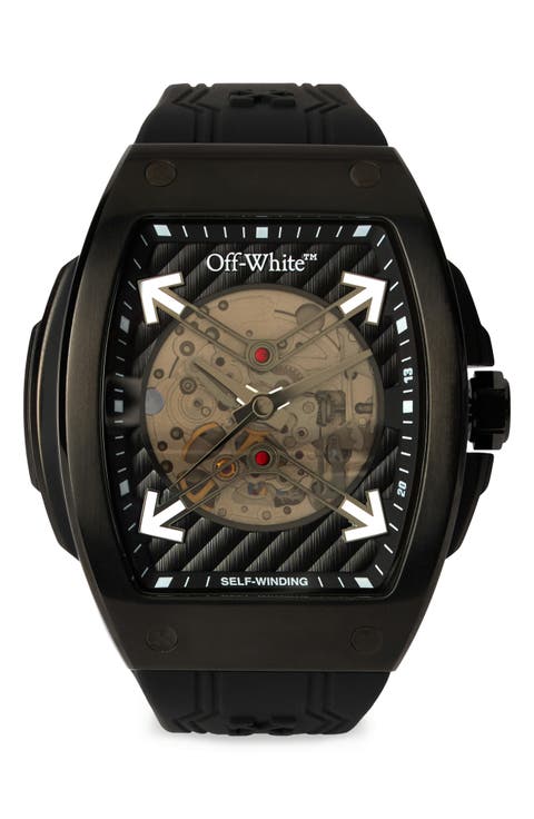 Beat Silicone Strap Automatic Watch, 44mm x 51.5mm