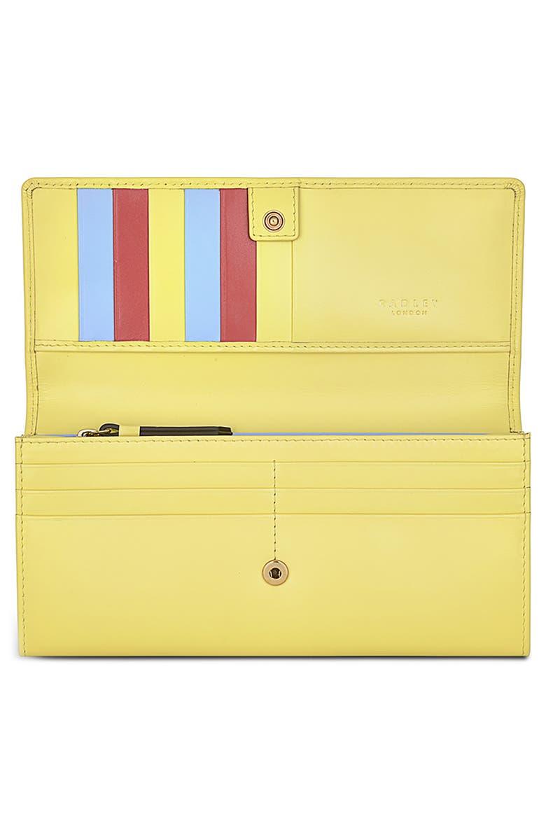 Radley Oh Buoy! Large Flap Leather Wallet, Alternate, color, Panna Cotta