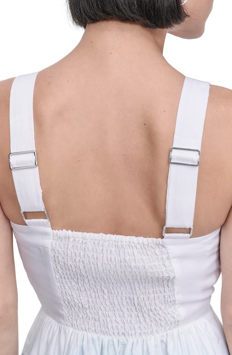 DKNY Ombré Print Satin Dress, Alternate, color, 