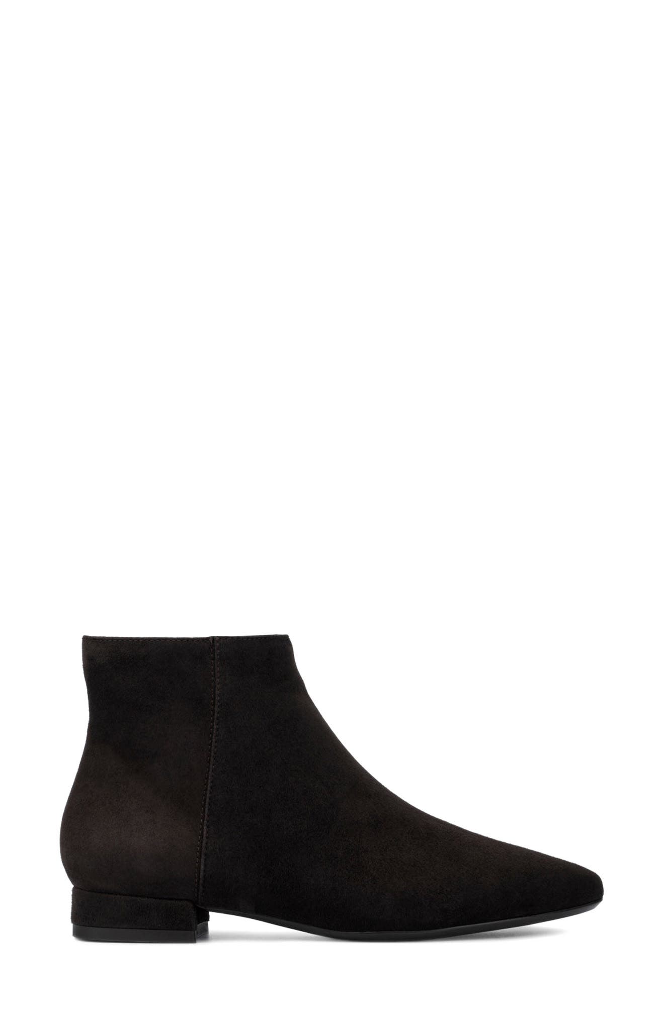 Prisilla Pointed Toe Weatherproof Zip Bootie, Alternate, color, TRUFFLE