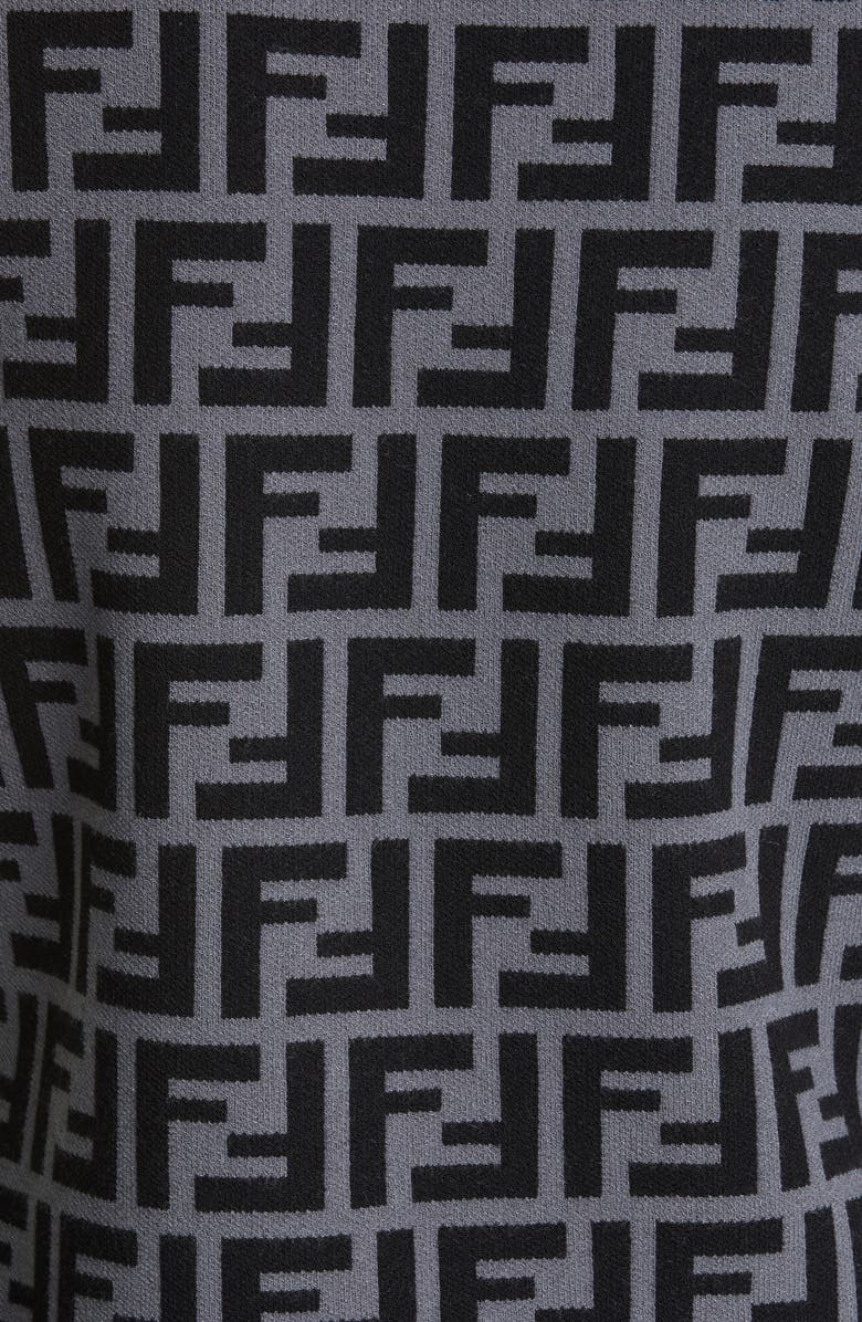 Fendi FF Logo Jacquard Sweater, Alternate, color, 