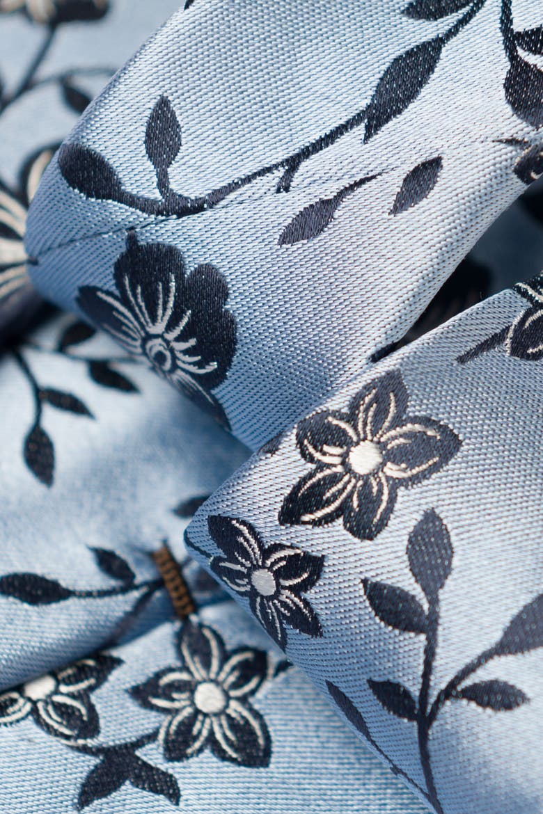 Silvio - Silk Jacquard Tie for Men, Alternate, color, Sky Blue