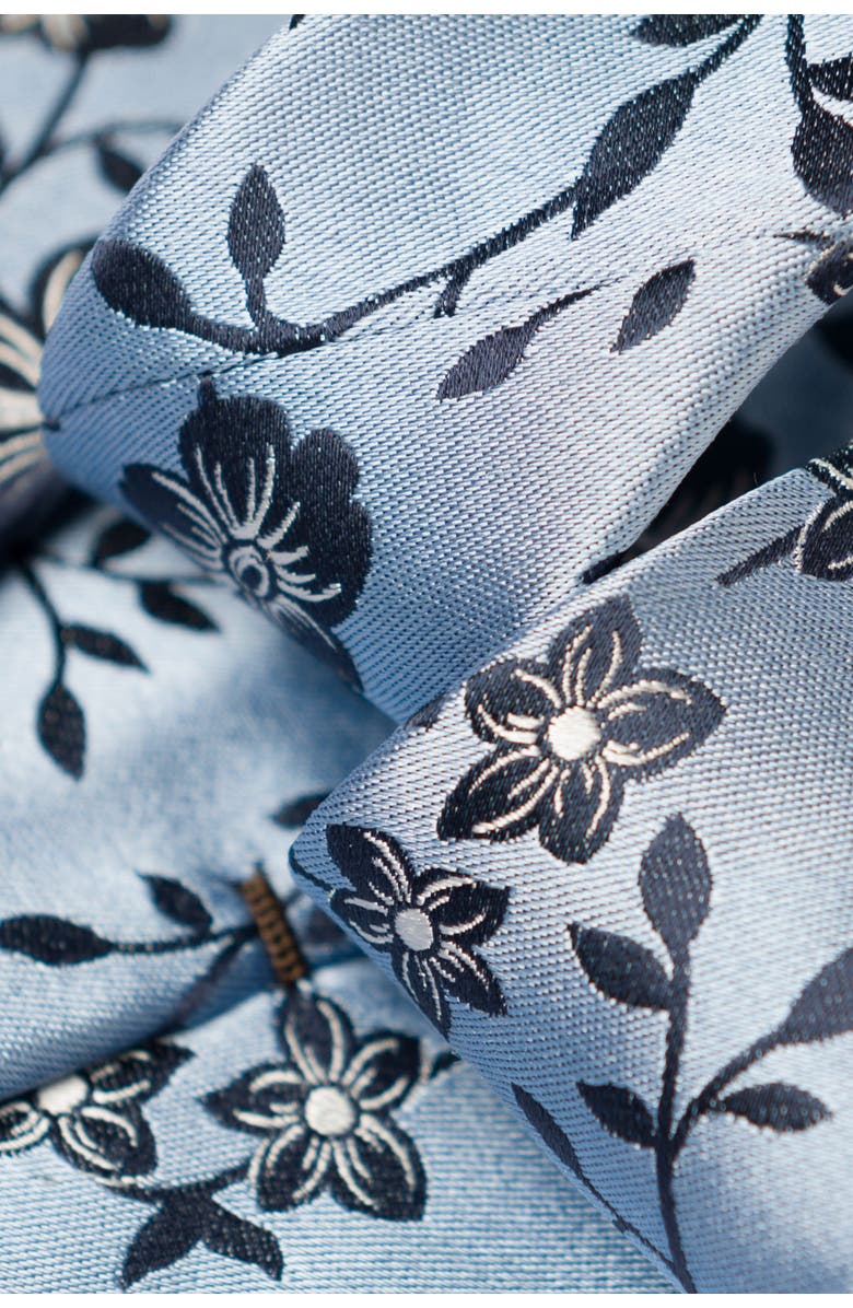 Elizabetta Silvio - Silk Jacquard Tie for Men, Alternate, color, Sky Blue