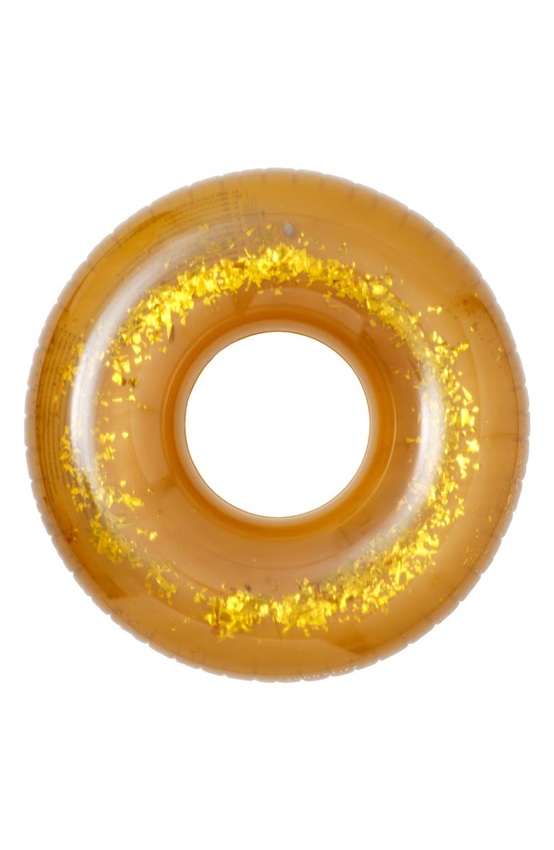Sunnylife Glitter Pool Float, Main, color, Disco Gold
