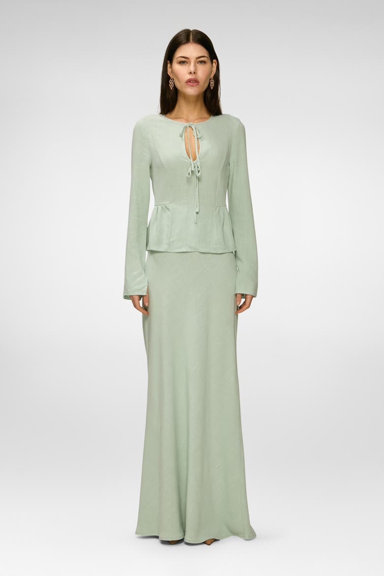 Lina Blouse, Alternate, color, Sage