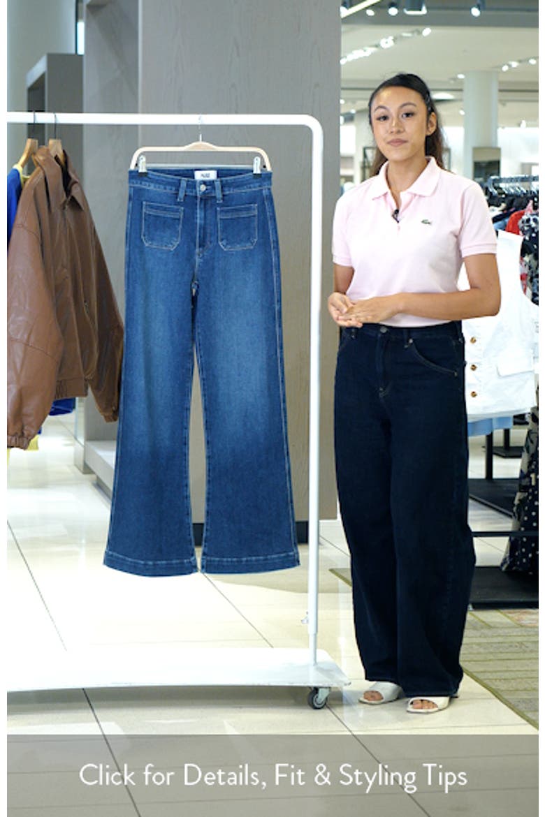 Leenah Patch Pocket Wide Leg Jeans video