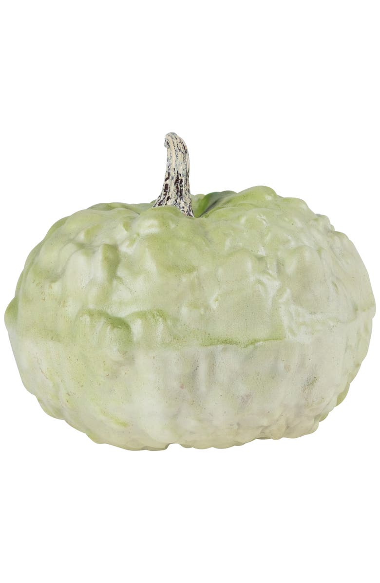 Northlight Knucklehead Pumpkin Fall Harvest Decoration - 7.5" - Light Green, Alternate, color, Green