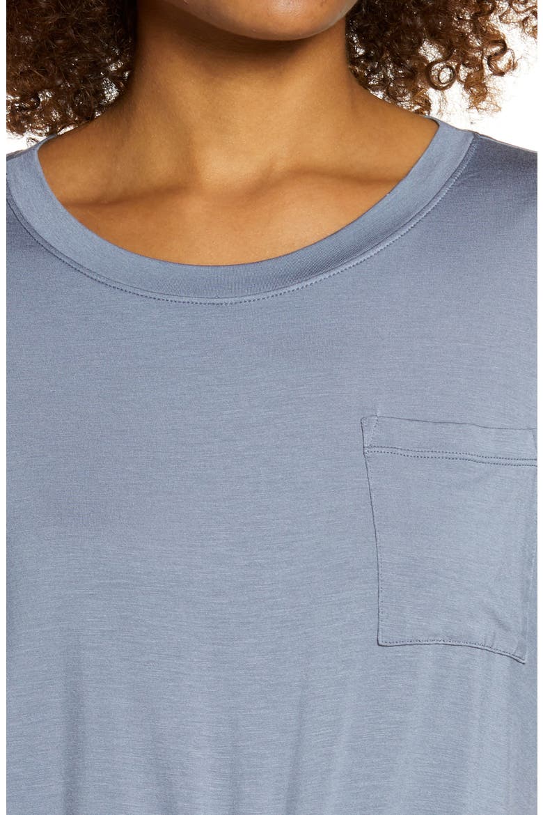 Peaceful Knot Stretch Tencel® Modal T-Shirt, Alternate, color, GREY FOLKSTONE