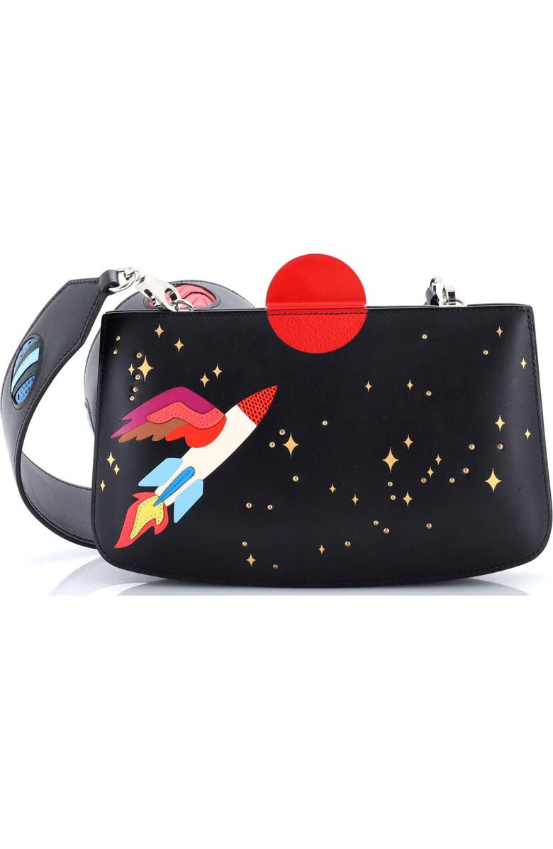 Pre-Owned Hermes Space Sac a Malice Handbag Monsieur with Lizard 23, Main, color, Noir