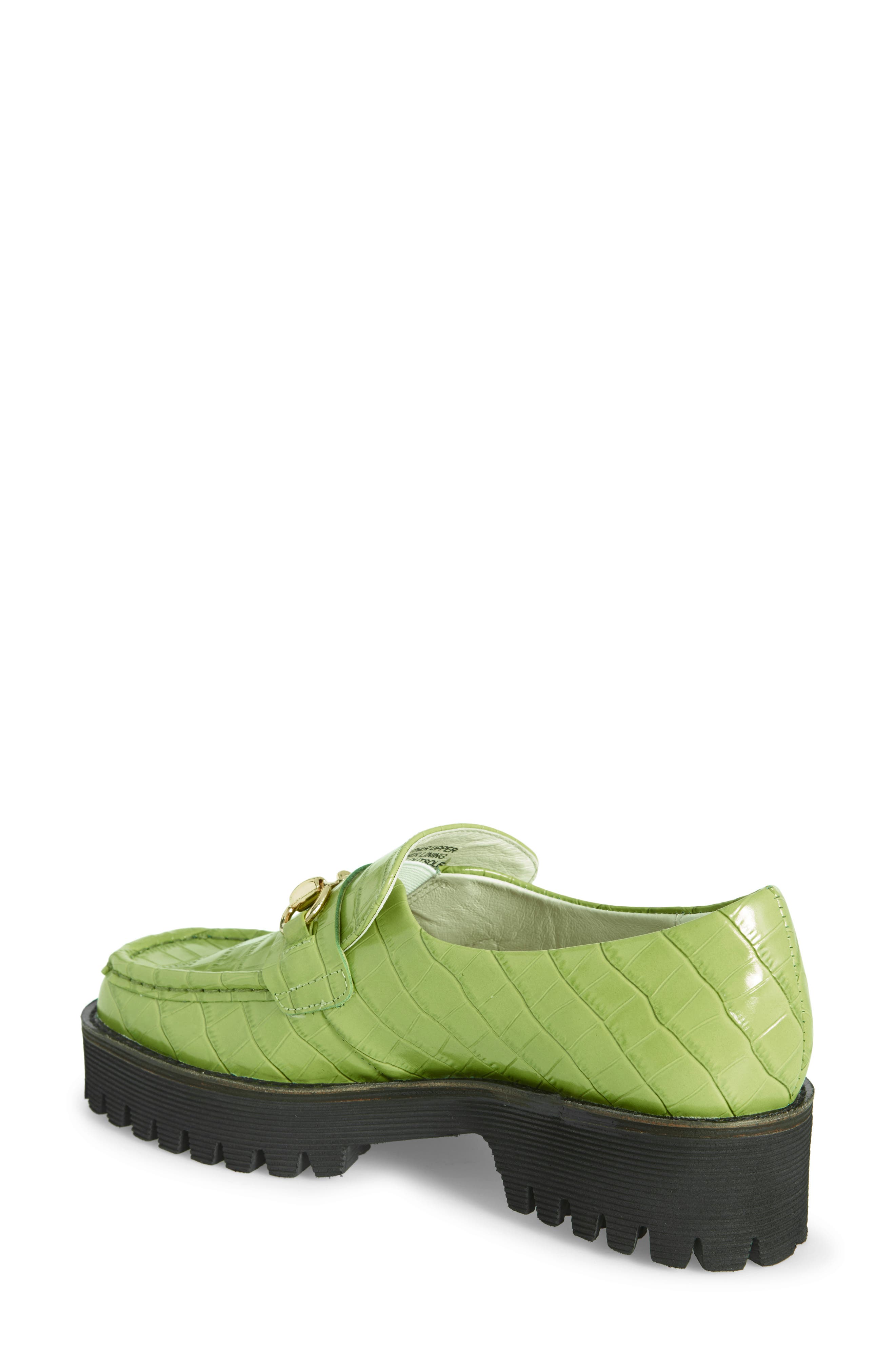 HK2 Loafer, Alternate, color, APPLE GREEN LEATHER