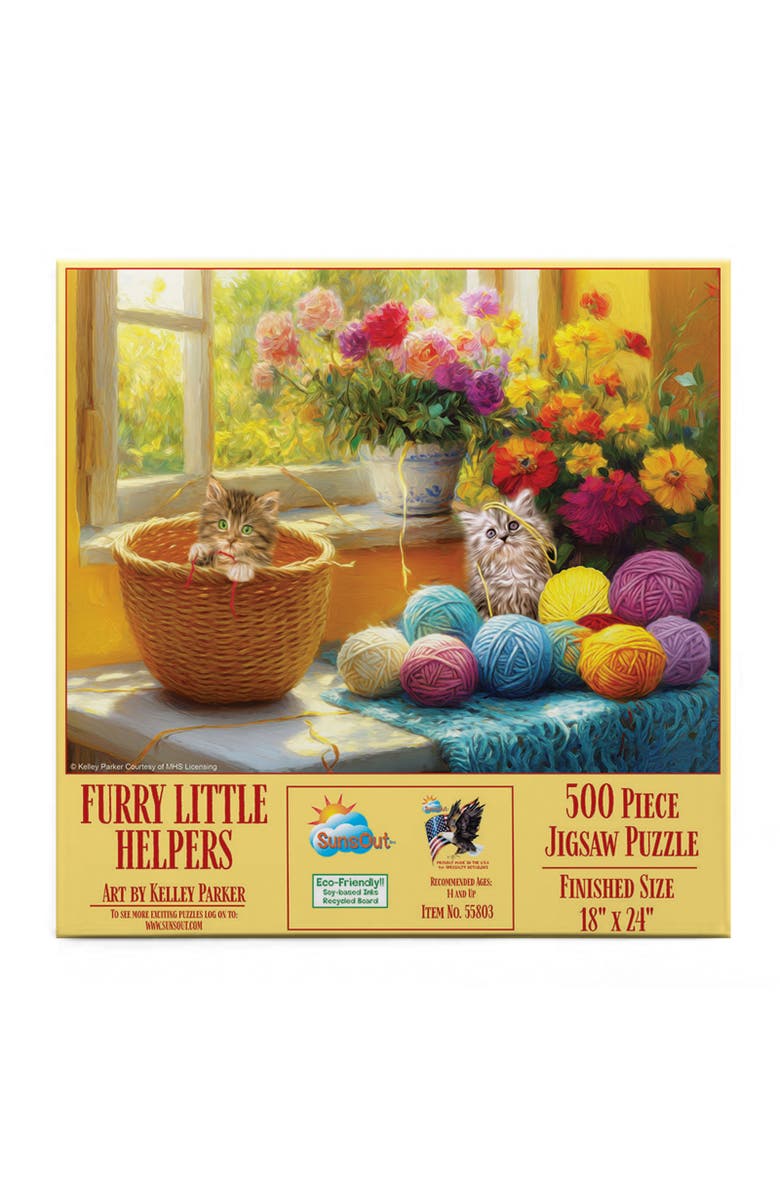 Sunsout Furry Little Helpers 500 piece Jigsaw Puzzle for Adults, Alternate, color, Multicolor