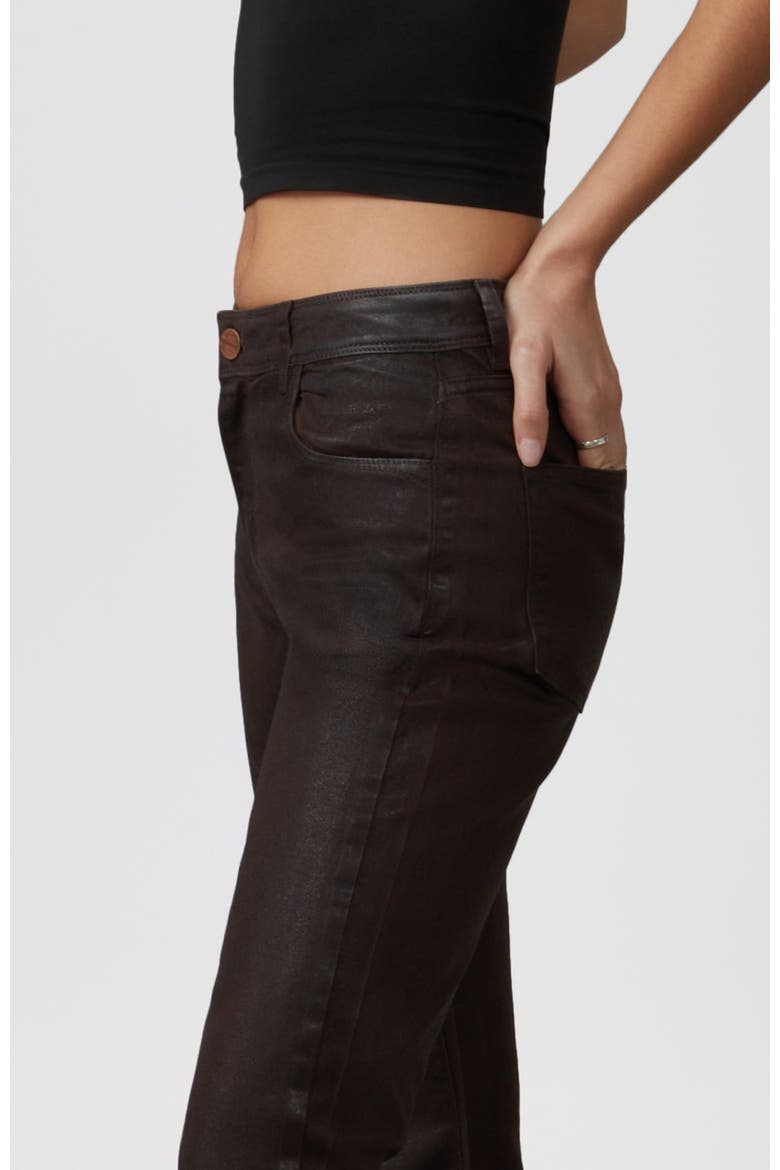 Billie High Rise Bootcut Jeans, Alternate, color, Coated Black Coffee