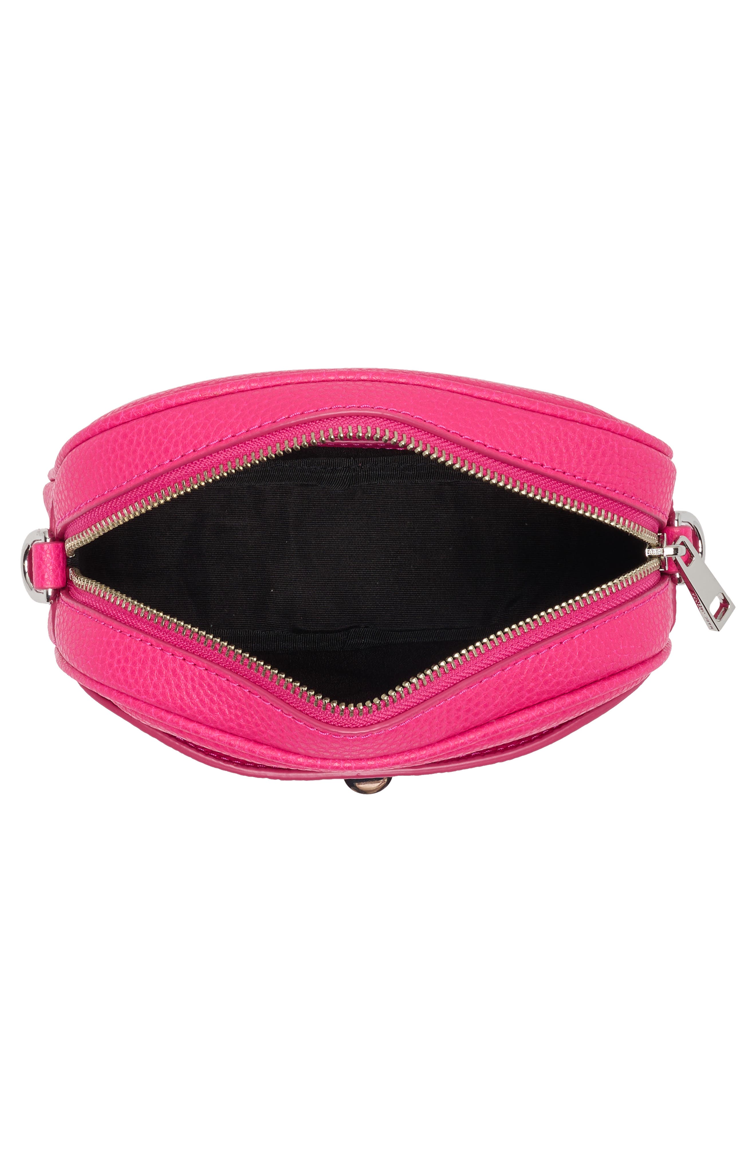 Leather Camera Bag, Alternate, color, HOT PINK
