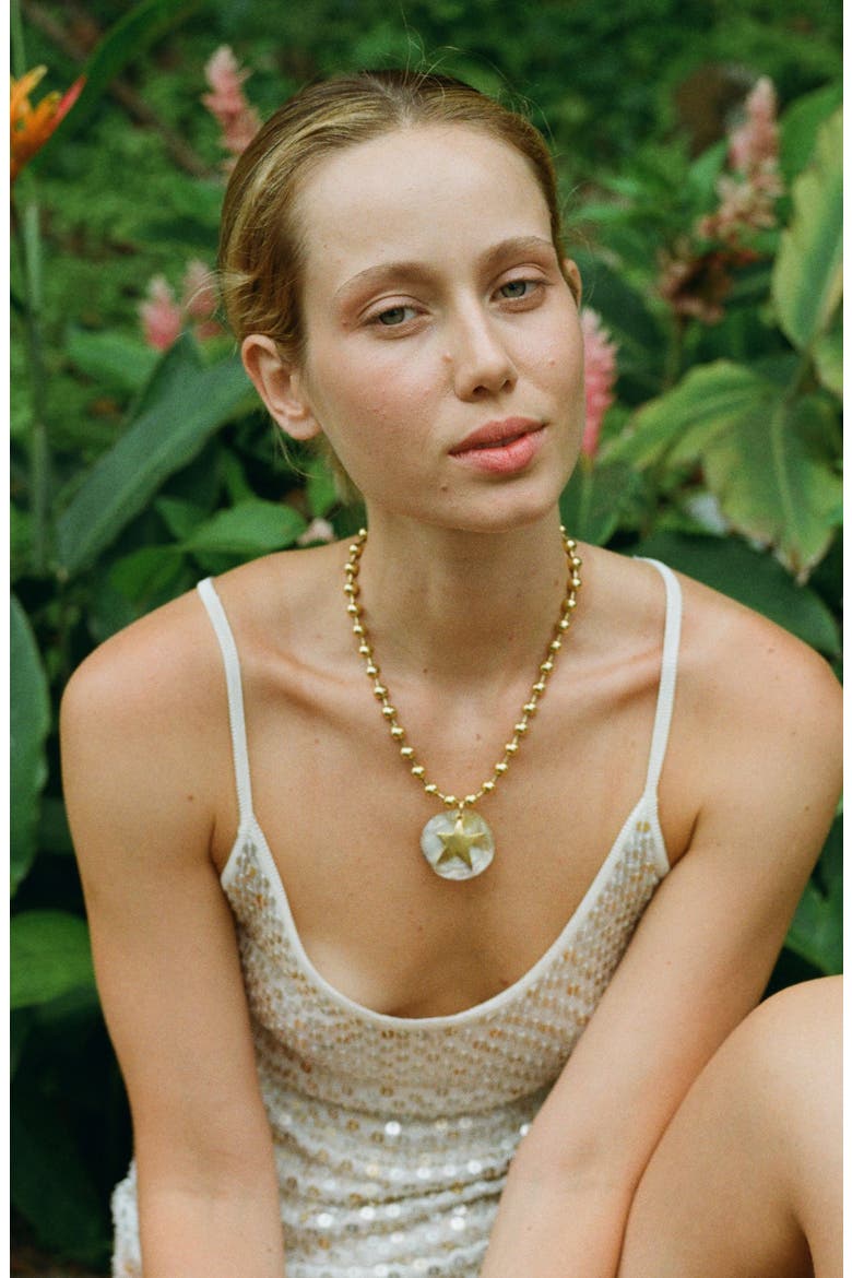 Levi Necklace, Alternate, color, Green