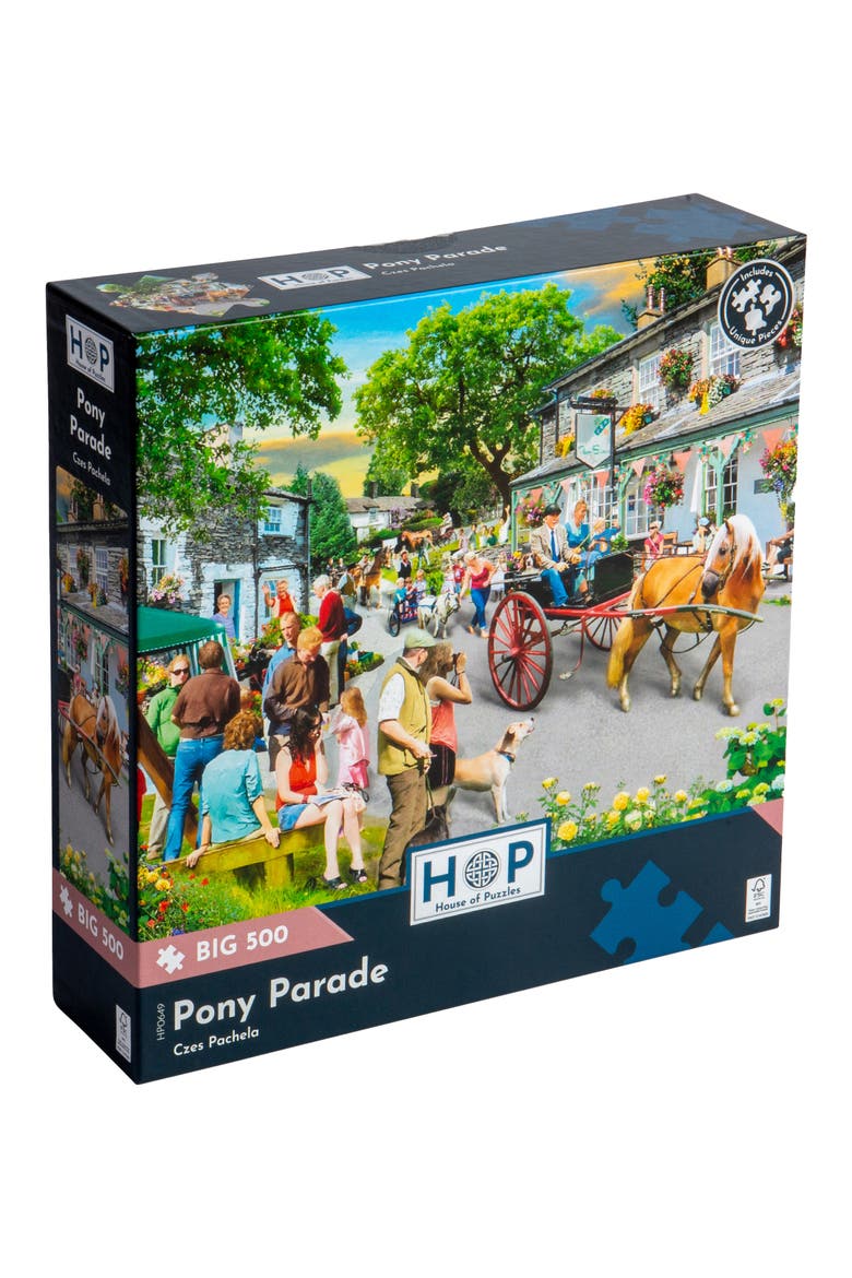 Pony Parade Big 500-Piece Jigsaw Puzzle, Main, color, NONE