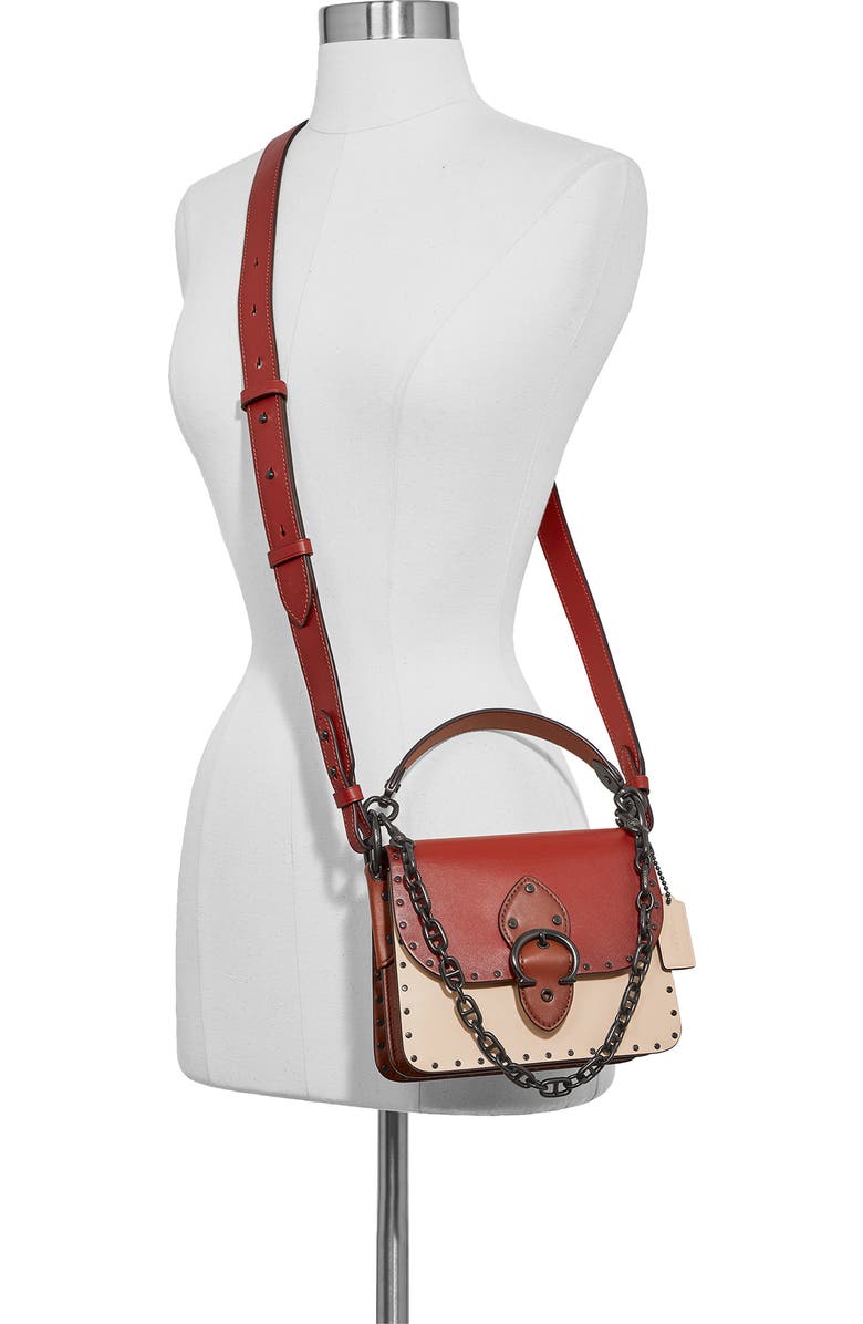 COACH Beat Colorblock Leather Crossbody Bag, Alternate, color,