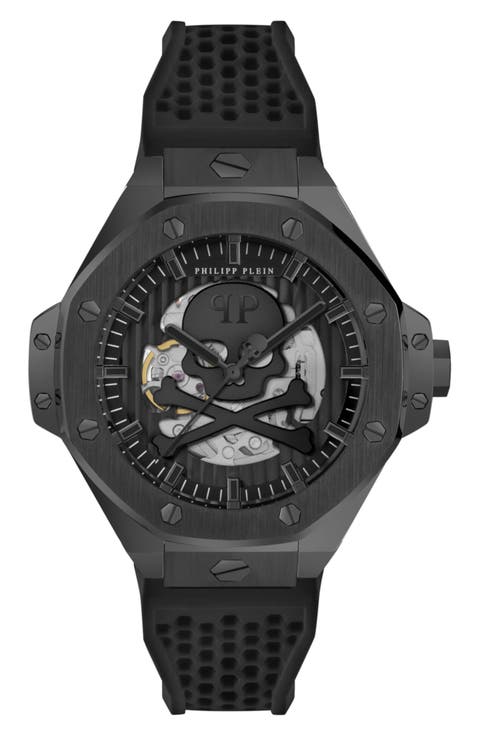 $keleton Royal Automatic Silicone Strap Watch, 46mm
