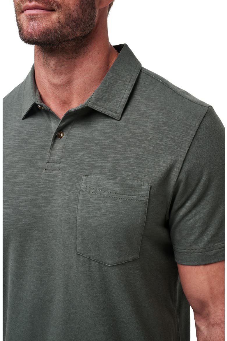 Cloud Slub Pocket Polo, Alternate, color, DARK OLIVE
