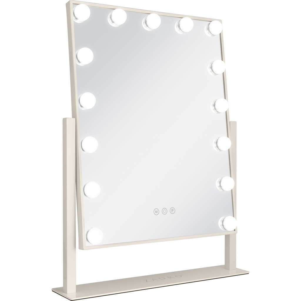 Zadro Medium Vertical Hollywood Makeup Mirror With Lights In Neutral