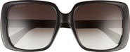 Gucci 56mm Square Sunglasses
