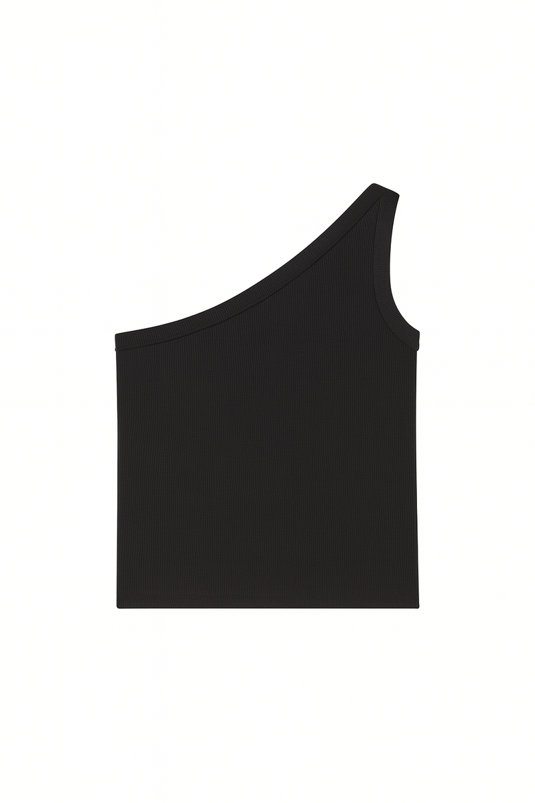 Bahar One Shoulder Top, Main, color, Black