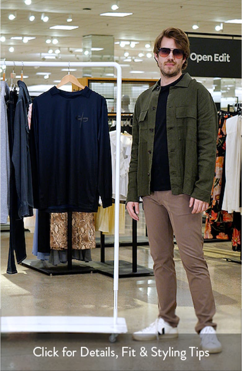 Trust Perforated Long Sleeve Jersey Polo, sales video thumbnail