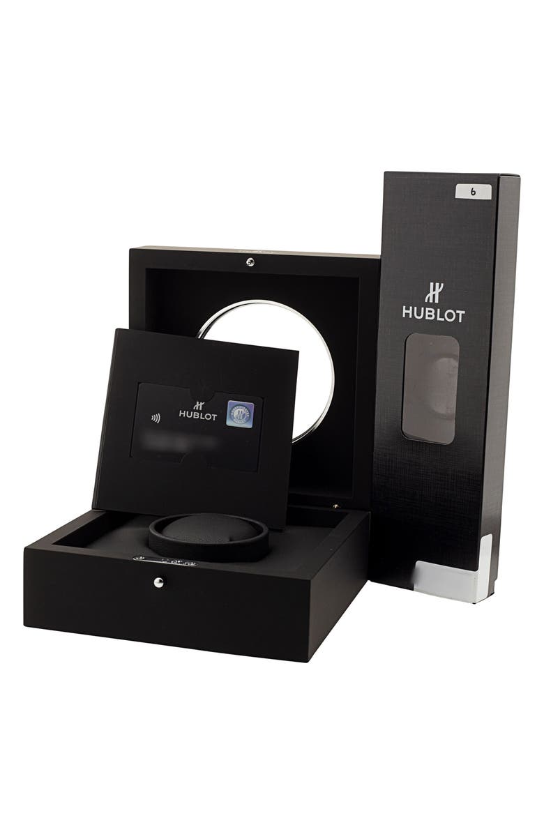 Watchfinder & Co. Hublot Preowned 2021 Classic Fusion Rubber Strap Watch, 45mm, Alternate, color,